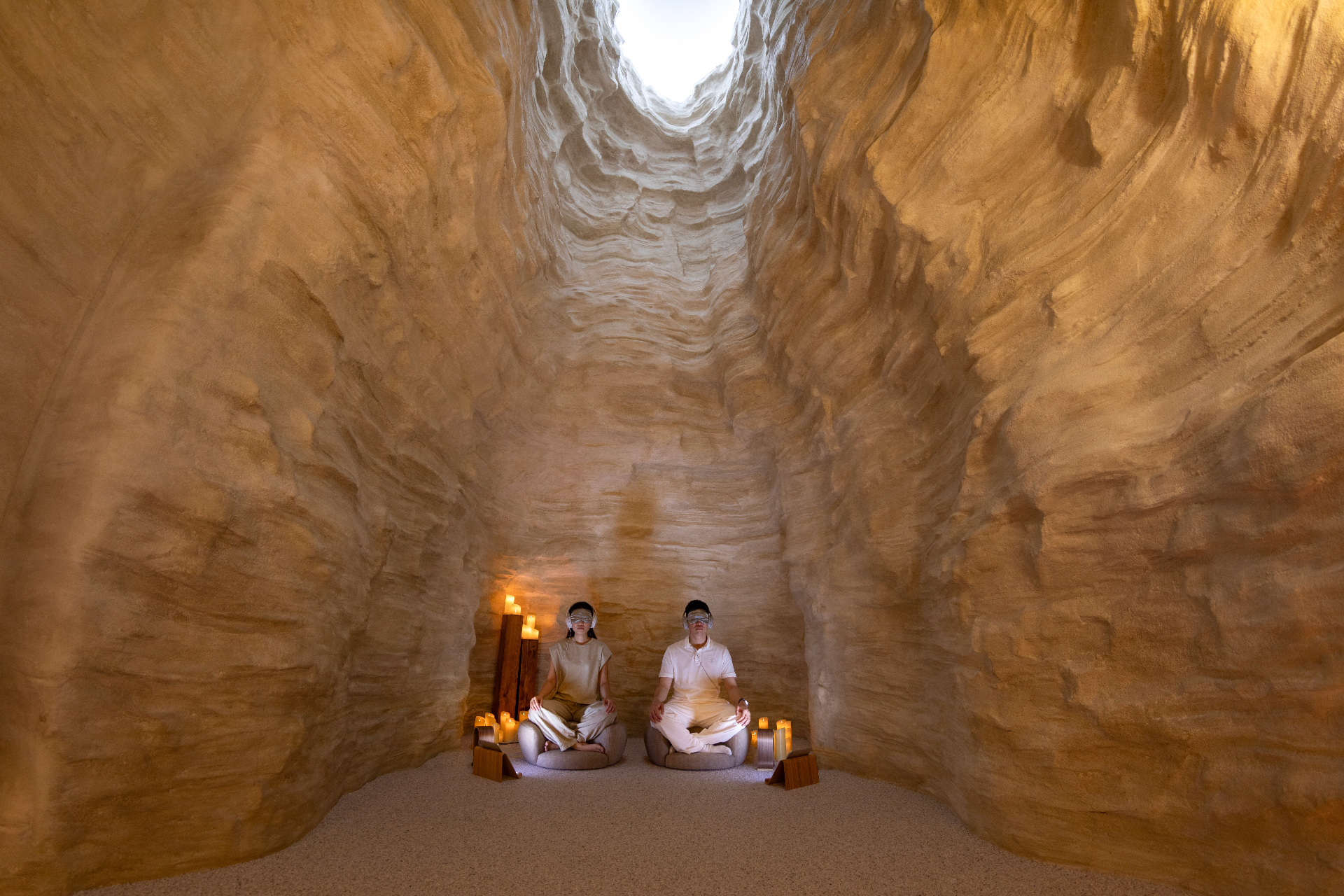 Meditation cave experience